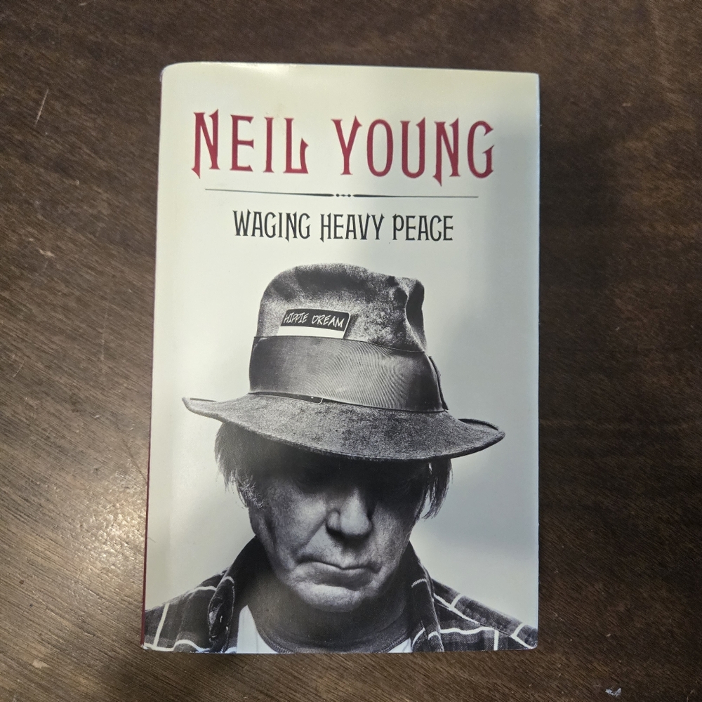 Neil Young 'Waging Heavy Peace' Book Autobiography Rock N Roll Hair Metal ACDC